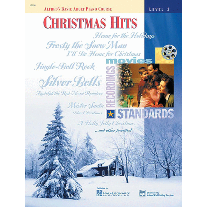 Alfred's Basic Adult Piano Course: Christmas Hits Book, Level 1