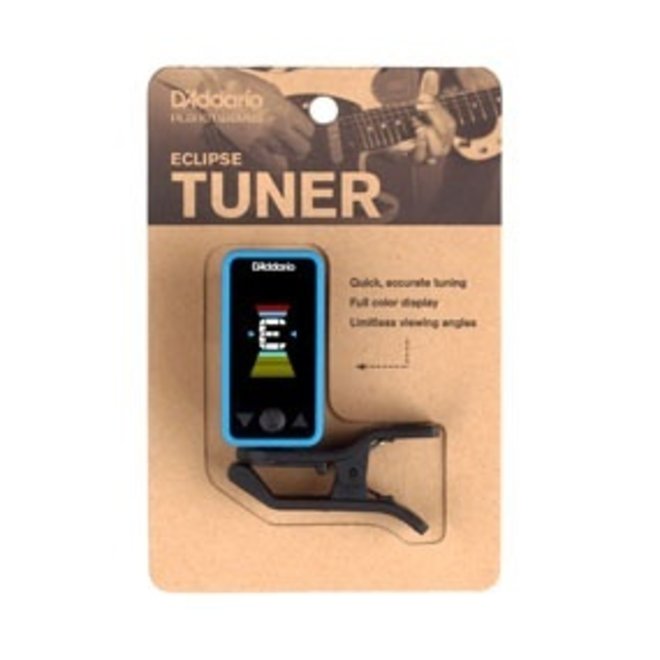 D'Addario Eclipse Clip-On Tuner, Blue