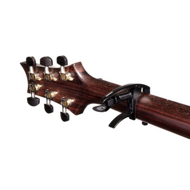 D'Addario Tri-Action Guitar Capo, Black