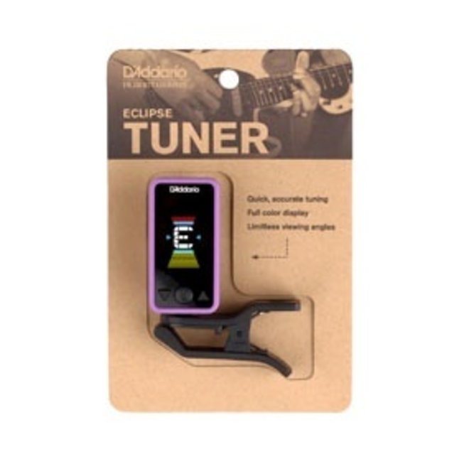 D'Addario Eclipse Clip-On Tuner, Purple