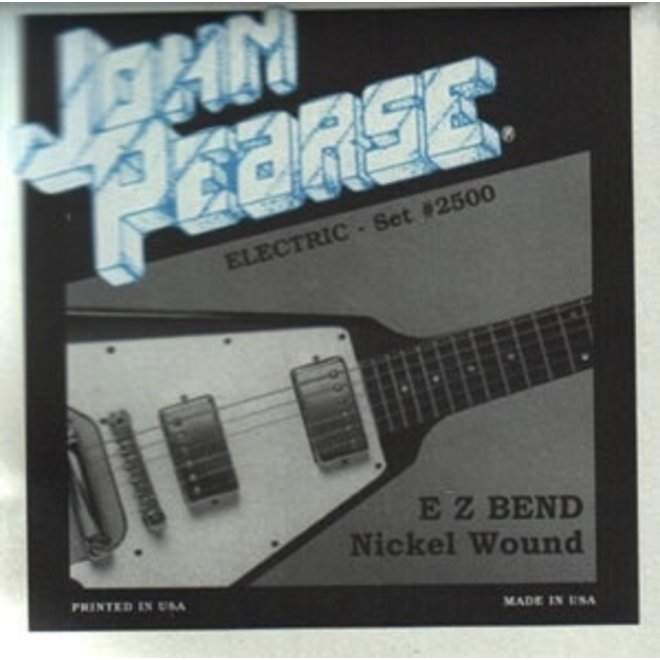 John Pearse 2500 Nickel Wound Electric Guitar Strings, 10-46 EZ Bend