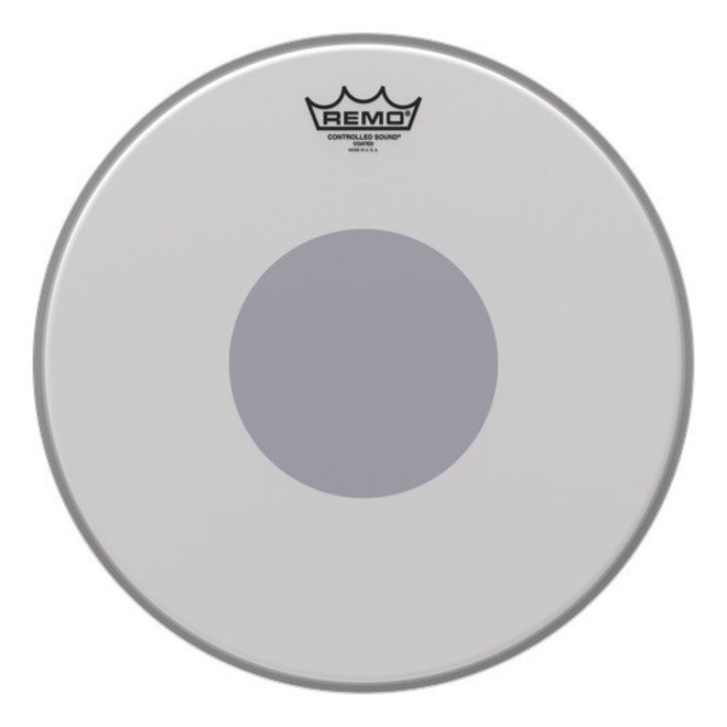 Remo 14" Controlled Sound Coated Batter Drumhead w/Black Dot