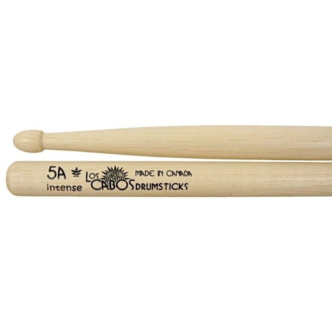 Los Cabos White Hickory Drumsticks, Acorn Tip, 5A Intense
