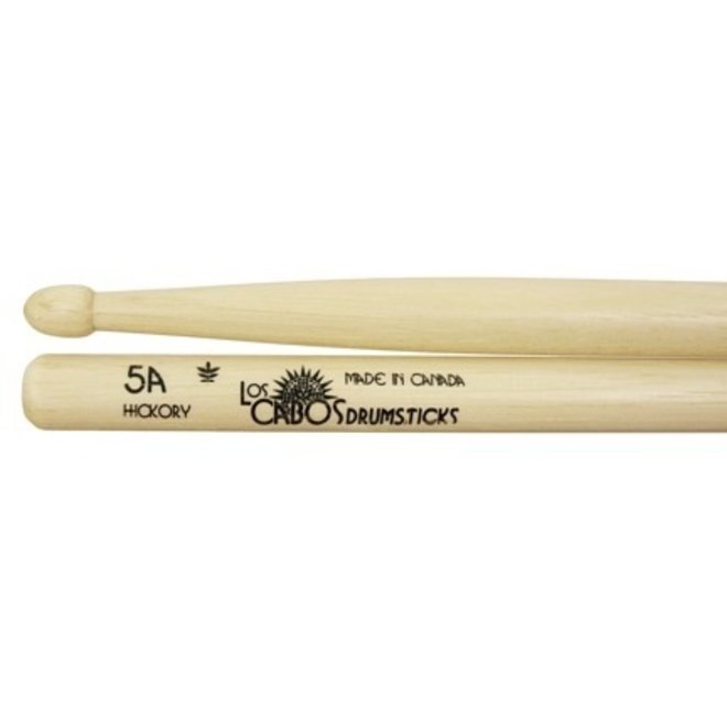 Los Cabos White Hickory Drumsticks, Acorn Tip, 5A