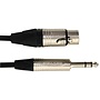 Digiflex Tour Series Adaptor Cable, XLR Female to 1/4" TRS Male, 3'