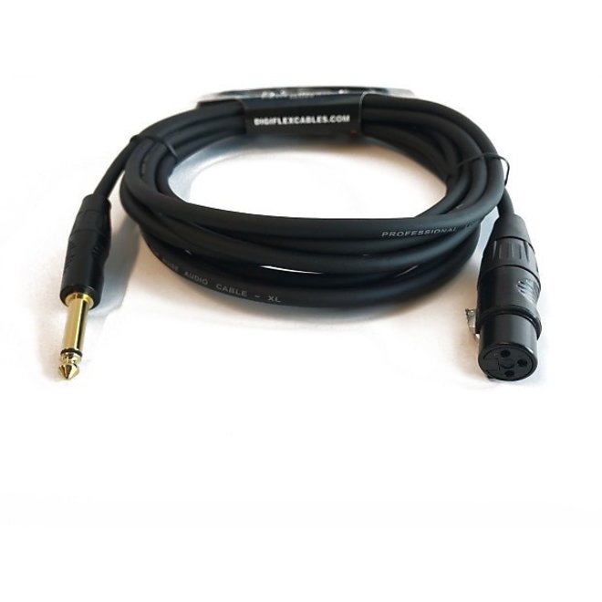 Digiflex Performance Series 1/4" to XLRF Cable, 15’