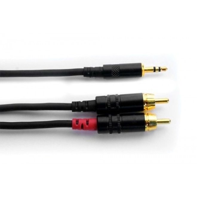 Digiflex 1/8" Stereo to Dual RCA, 6'