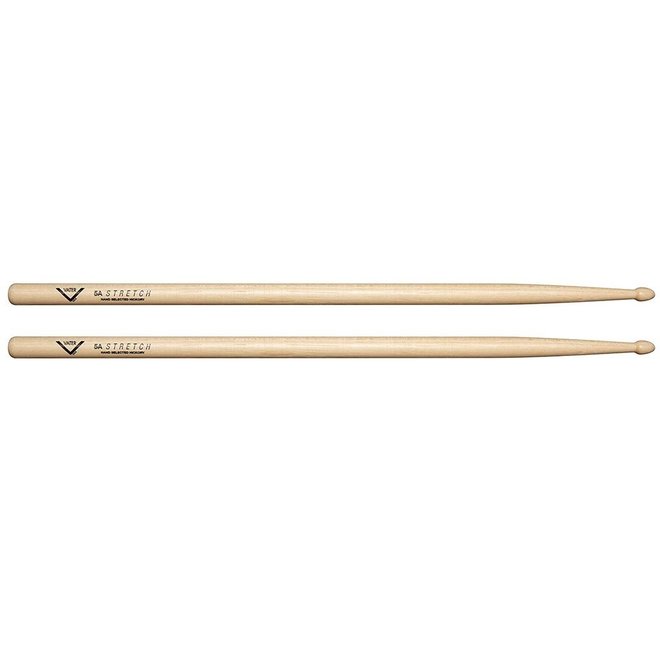 Vater American Hickory Drumsticks, Wood Tip, 5A Stretch