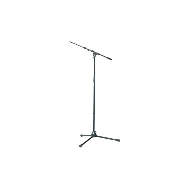 K&M 210/9 Microphone Stand w/Telescoping Boom, Black