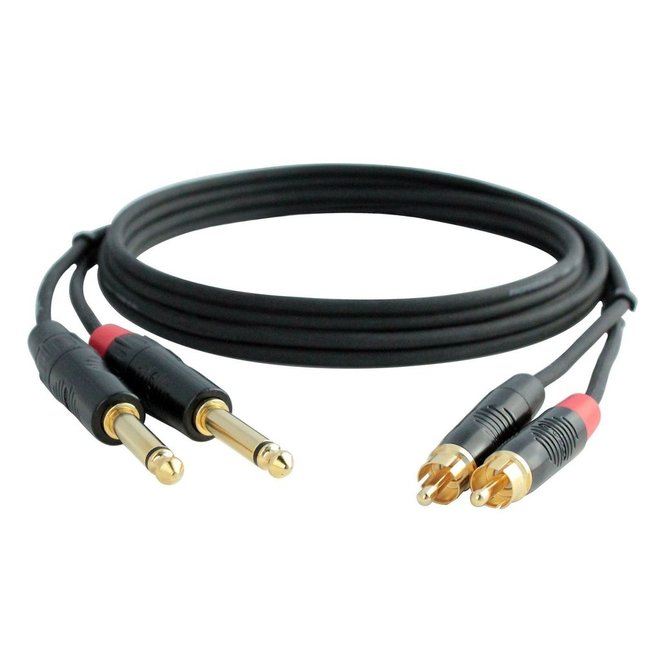 Digiflex Performance Series RCA to 1/4" Cable, 10'