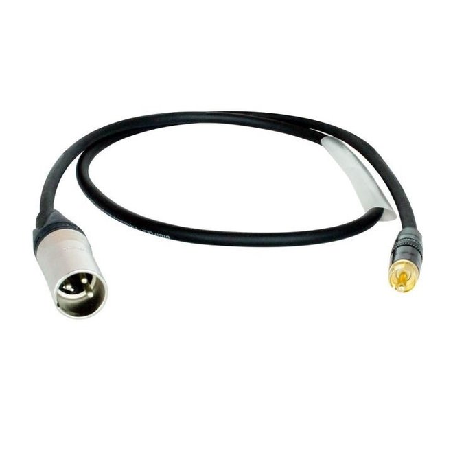 Digiflex RCA plug to male XLR adapter cable, 3'