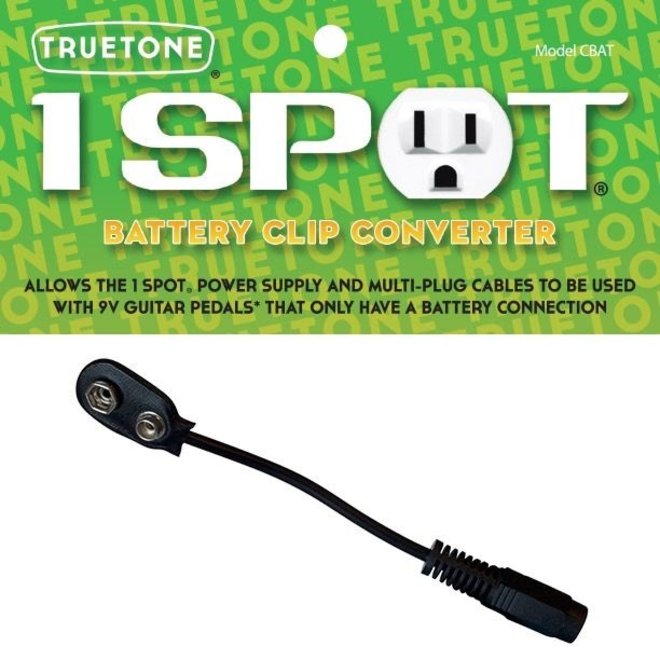 Truetone 1 Spot Battery Clip Convertor