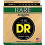DR Rare Phosphor Bronze Acoustic Guitar Strings, 11-50 Light/Medium