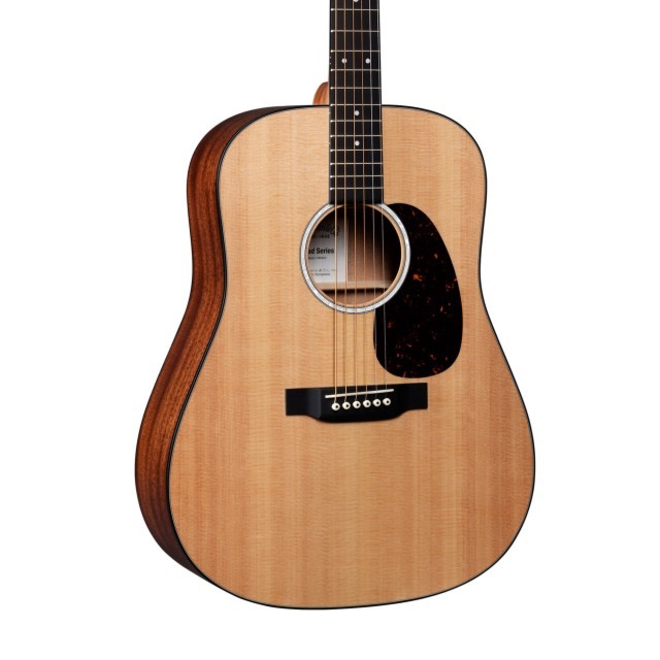 Martin D-10E Road Series Dreadnought Acoustic-Electric Guitar, Spruce/Sapele, w/Gigbag