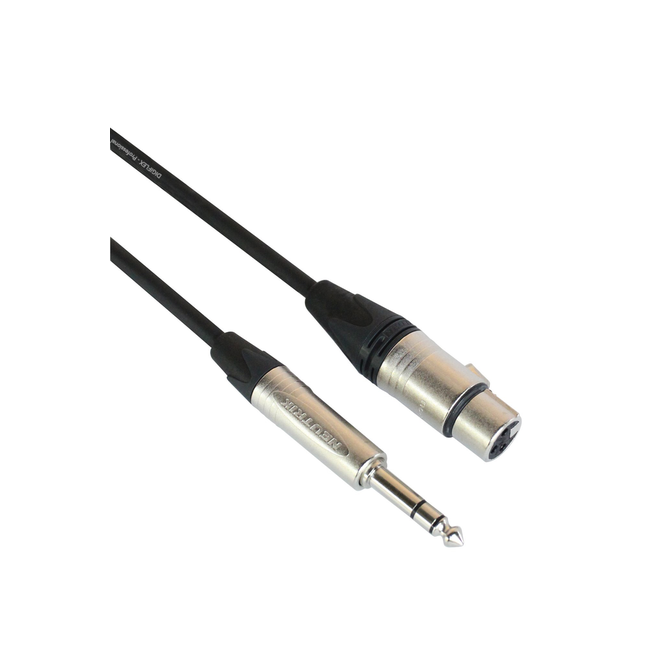 Digiflex Tour Series Adaptor Cable, XLR Female to 1/4" TRS Male, 15’
