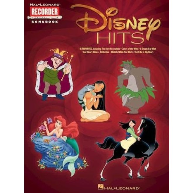 Hal Leonard Disney Hits, Recorder Songbook