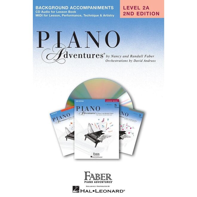Piano Adventures Level 2A Lesson Book Background Accompaniments on CD