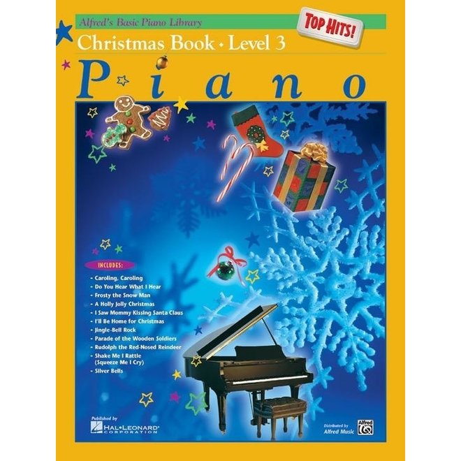 Alfred's Basic Piano Library: Top Hits Christmas Book, Level 3