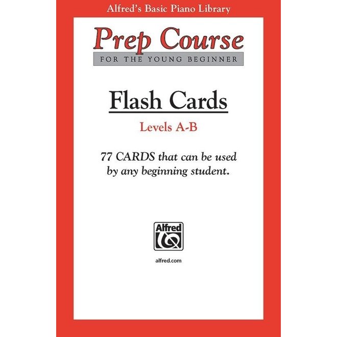 Alfred's Basic Piano Prep Course: Flash Cards, Levels A & B