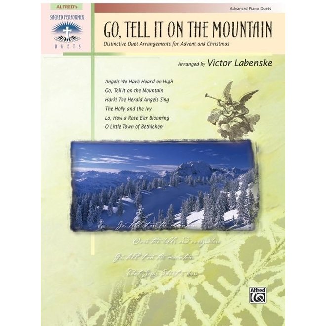 Alfred's Sacred Performer, Go Tell It On The Mountain, Advanced Duet Christmas