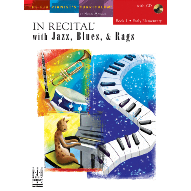 FJH In Recital, Jazz Blues & Rags, Book 1 w/CD