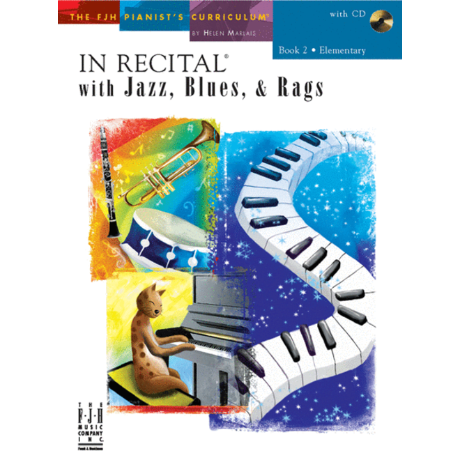 FJH In Recital, Jazz Blues & Rags, Book 2 w/online audio