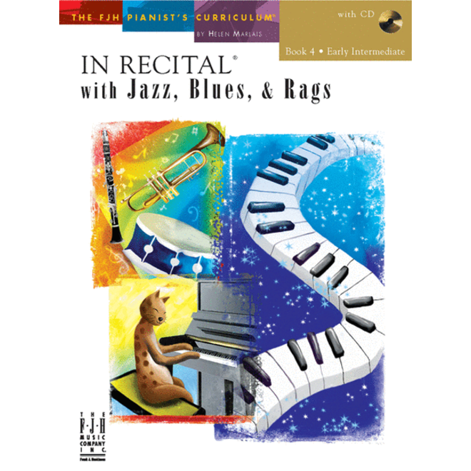FJH In Recital, Jazz Blues & Rags, Book 4 w/online audio