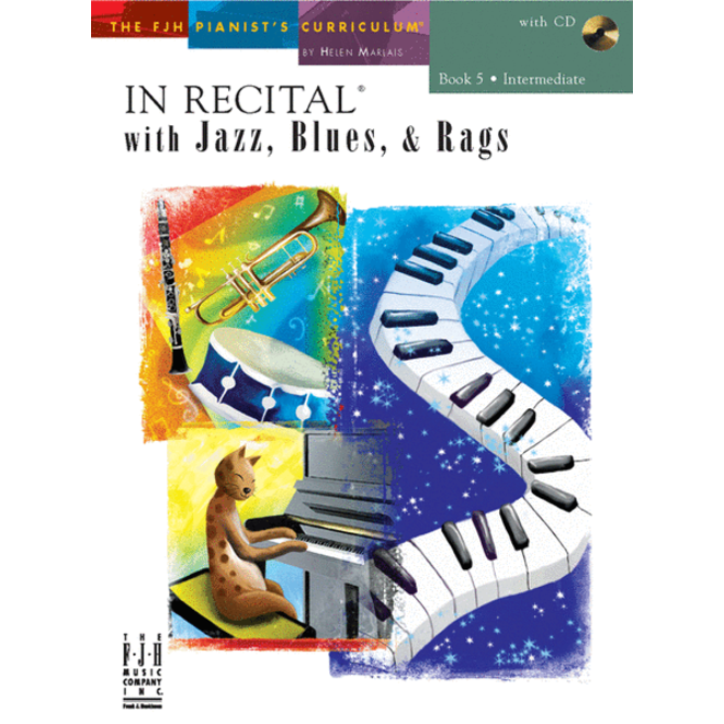 FJH In Recital, Jazz Blues & Rags, Book 5 w/online audio