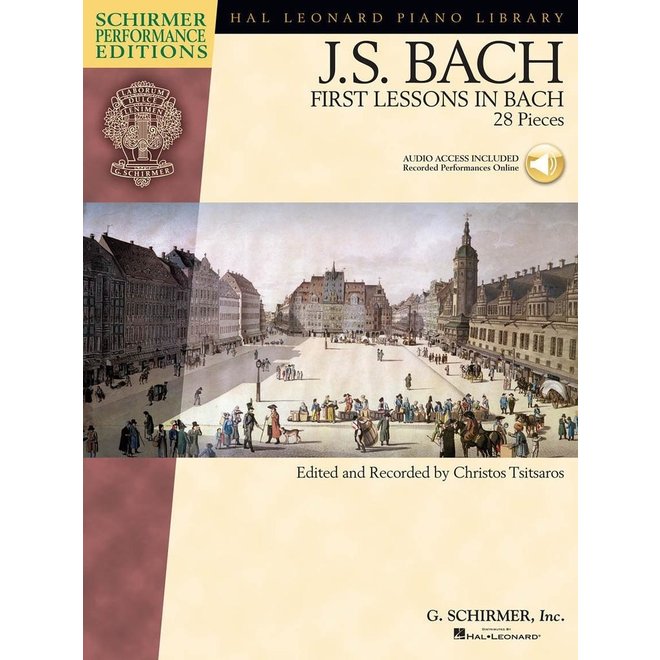 Hal Leonard Schirmer Performance Edition, Bach, First Lessons In Bach, Book & Online Audio