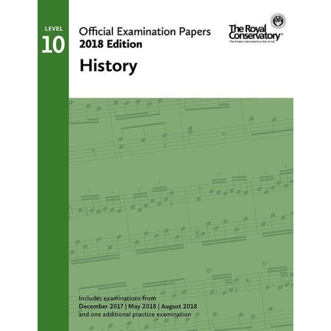 RCM 2018 Examination Papers, Level 10 History