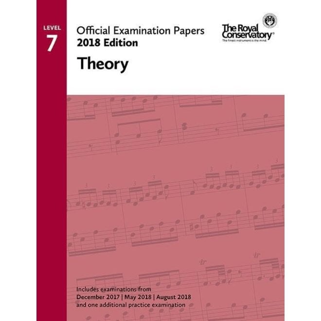 RCM - 2018 Examination Papers, Level 7 Theory