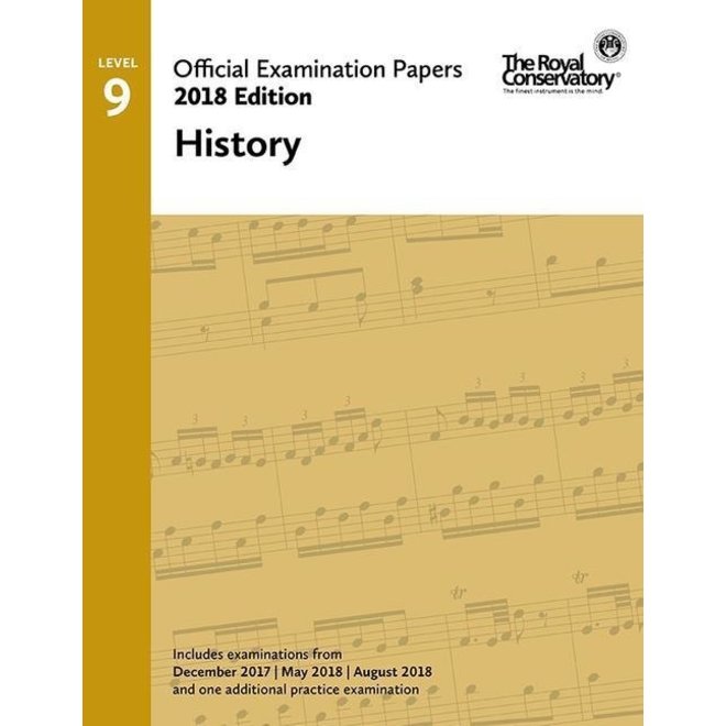 RCM 2018 Examination Papers, Level 9 History