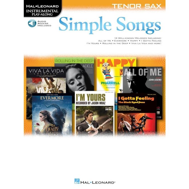 Hal Leonard Simple Songs, Tenor Sax, w/online audio