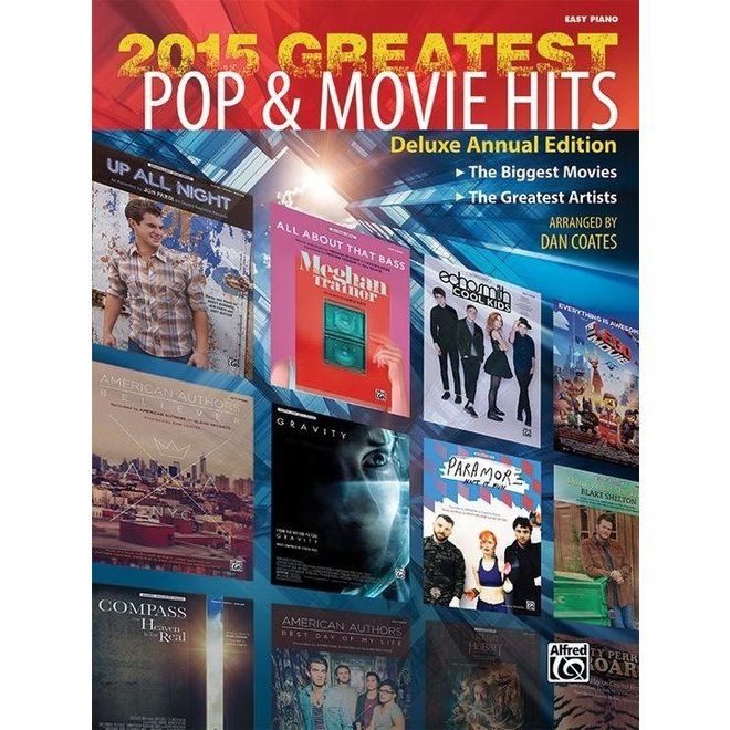 Alfred's 2015 Greatest Pop & Movie Hits, Easy Piano