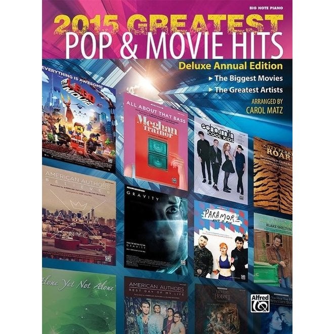 Alfred's 2015 Greatest Pop & Movie Hits, Big Note