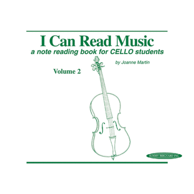 I Can Read Music for Cello Students, Volume 2