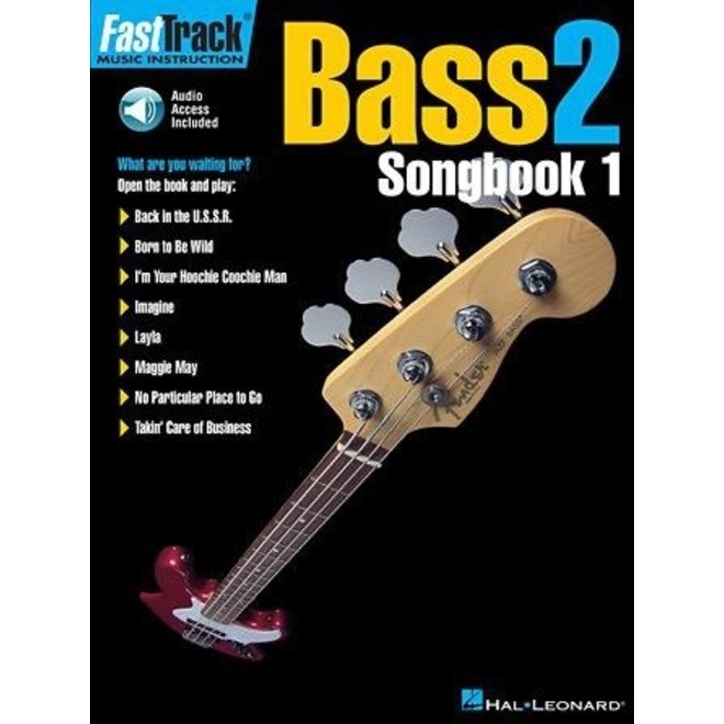 Hal Leonard Fast Track: Bass 2, Songbook 1 w/CD
