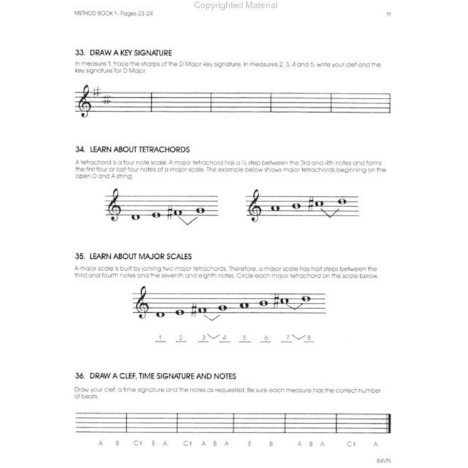 All For Strings Theory Workbook 1, Violin