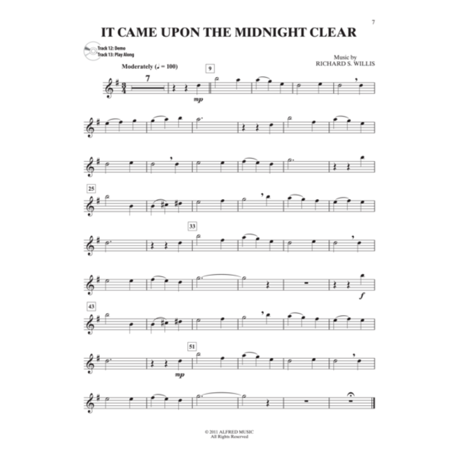 Alfred's Easy Christmas Carols Instrumental Solos (Alto Sax), Book and CD