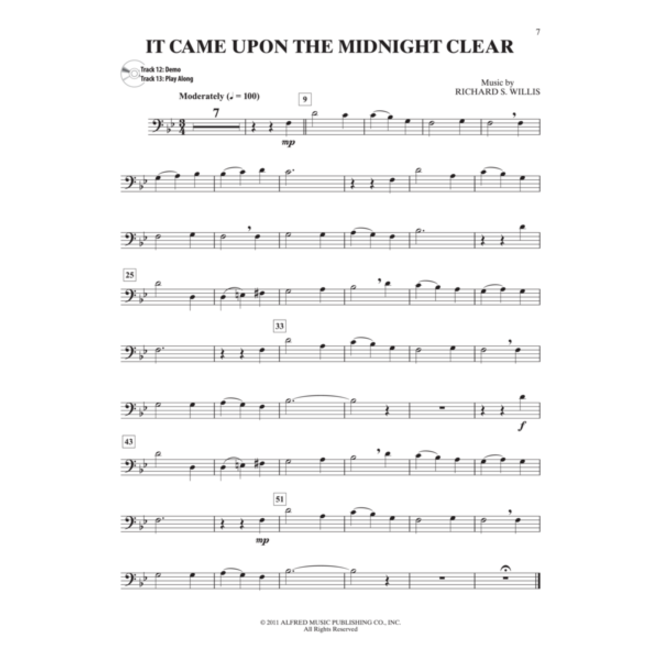 Alfred's Easy Christmas Carols Instrumental Solos (Trombone), Book and CD