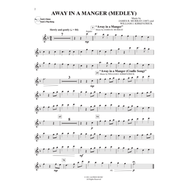 Alfred's Easy Christmas Carols Instrumental Solos (Flute), Book and CD