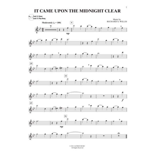 Alfred's Easy Christmas Carols Instrumental Solos (Flute), Book and CD