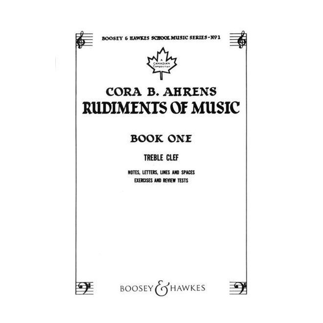 Cora B. Ahrens Rudiments of Music, Book 1
