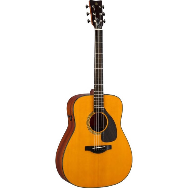 Yamaha FGX5 Red Label Dreadnought Acoustic-Electric Guitar, All Solid Spruce/Mahogany, w/Hardshell Case