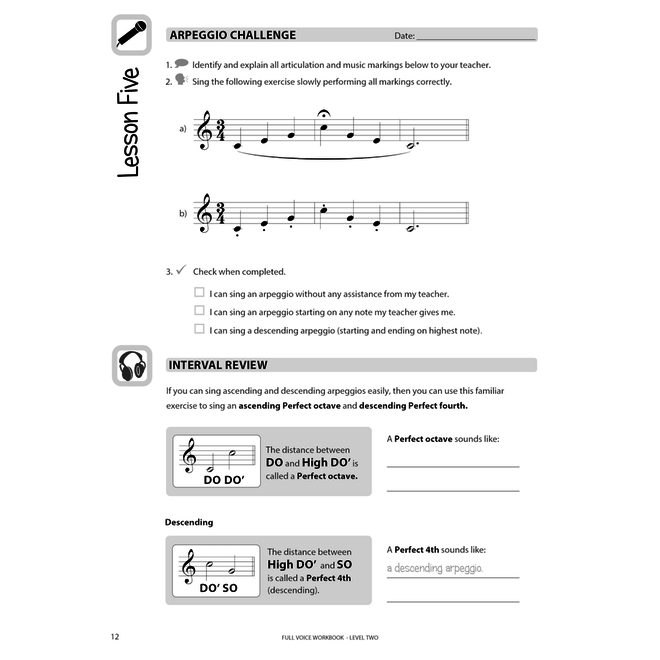 Full Voice Workbook Level 2