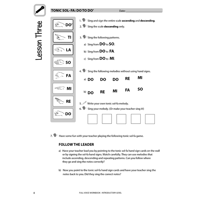 Full Voice Series Workbook, Introductory