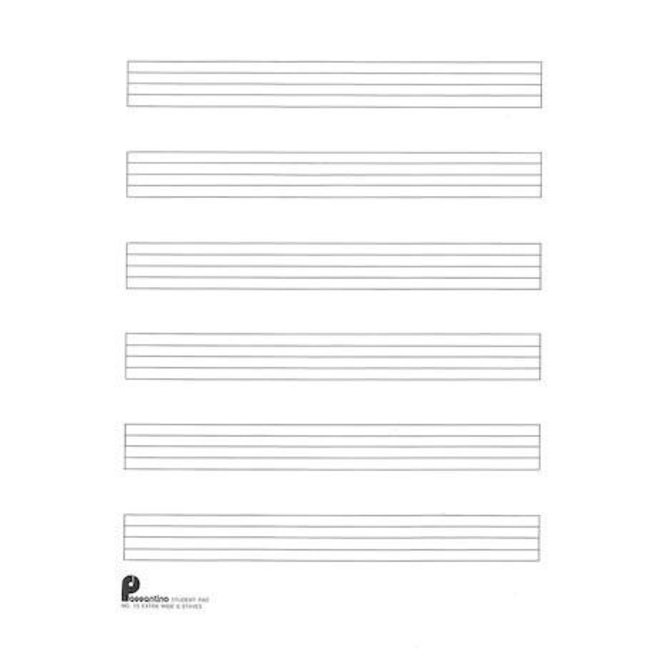 Hal Leonard 6-Stave Extra Wide Manuscript Paper