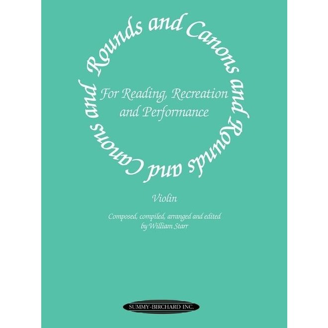 Alfred's Rounds and Canons for Reading, Recreation and Performance, Violin Ensemble w/Viola and/or Cello