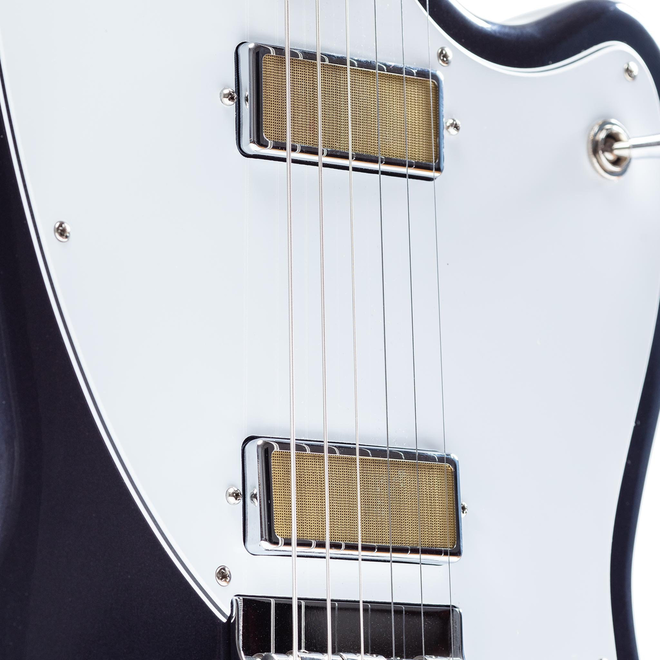 Harmony Silhouette Electric Guitar, Slate w/Deluxe Mono Case
