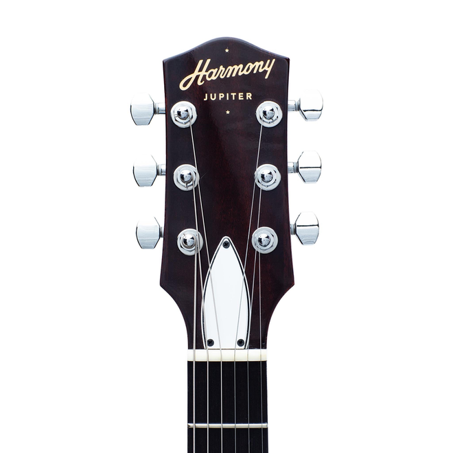 Harmony Jupiter Electric Guitar, Space Black w/Deluxe Mono Case